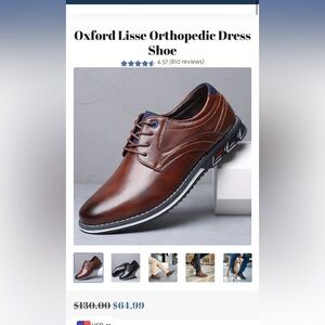 Almost new pair of men’s Gatsby Orthopedic Oxford Dress shoes. 11B